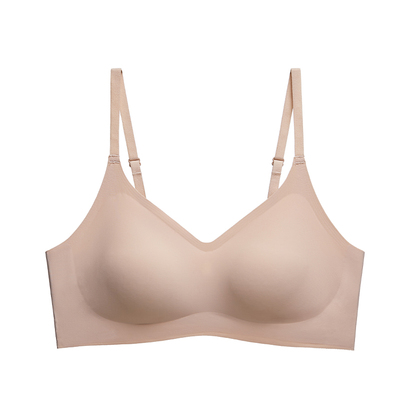 安心排扣细肩带运动风深v内衣