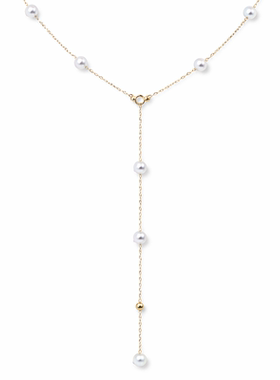 半觉18K淡水白玉极光满天星叠戴高级松弛气质珍珠项链 礼物可开票