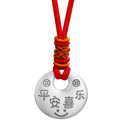 【足银实心吊坠】男女儿童项链