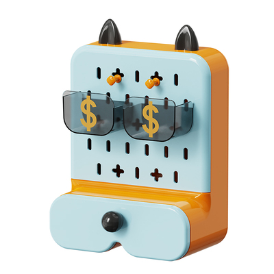 【映调】卡通桌面洞洞板收纳盒