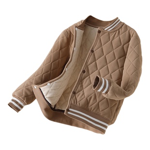 儿童校服神器冬季三层夹棉男女童棉衣加厚内搭中大童羊绒蚕丝棉袄