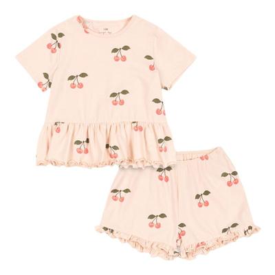 6Z Little丹麦Konges Slojd SS24儿童衬衫短袖短裤套装帽子