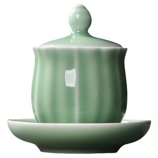 圣水杯佛前供杯陶瓷观音供水杯供佛净水杯财神供奉小茶杯佛具用品