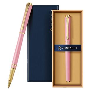 梦特娇中性笔女士专用宝珠笔金属签字笔高颜值签单碳素水笔送女生商务高档礼盒定制logo刻字