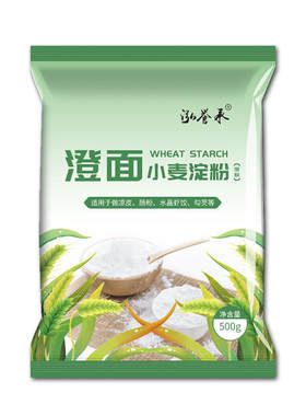 纯小麦淀粉澄面澄粉凉皮用青团粉家用食用水晶饺子粉冰皮月饼原料