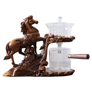 马到成功自动茶具套装2025新款轻奢高档家用懒人泡茶神器玻璃茶壶