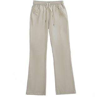 烦恼的Octopusl秋冬加绒微喇软壳冲锋长裤直筒弯刀通勤伞兵裤子男