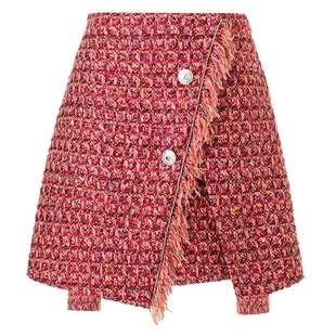 【奥莱】MAXRIENY新小香风半裙华丽复古小香流苏裙裤款