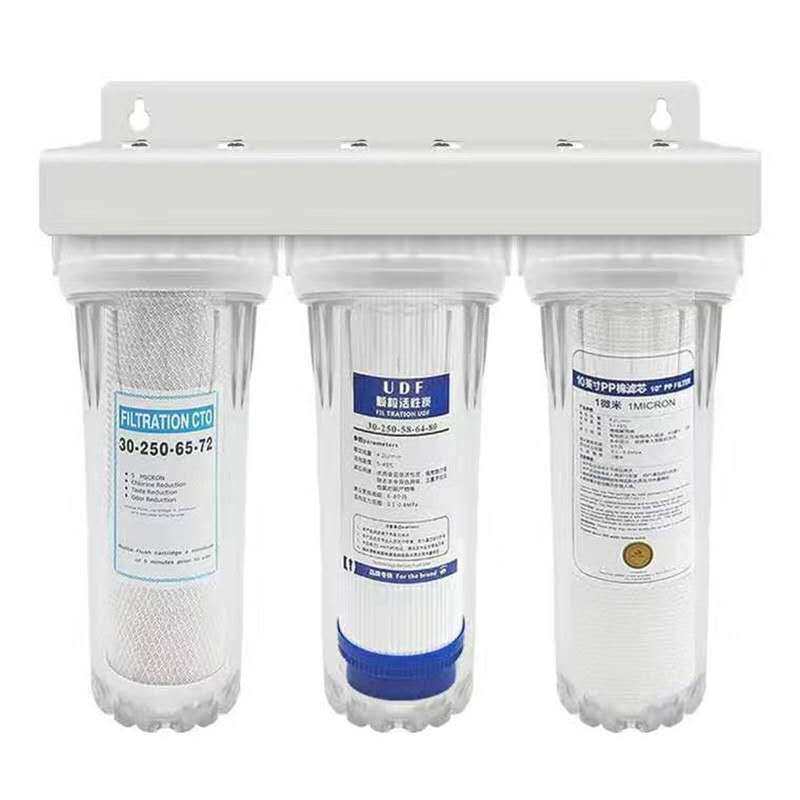 10寸三级透明前置滤瓶通用净水器