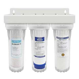 净水器家用10寸单级两级三级自来水透明前置过滤器滤瓶厨房净水机