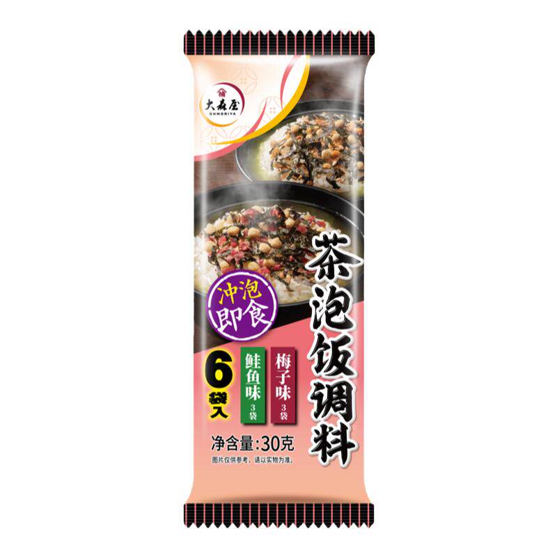 大森屋日式茶泡饭鲑鱼梅子茶泡饭海苔泡饭料6袋入