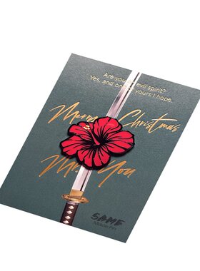 same杰克的扶桑花胸针徽章 战场上的快乐电影文创圣诞精致礼品