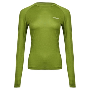 Wonderland美利奴羊毛户外徒步越野跑速干衣保暖内搭长袖|Outopia