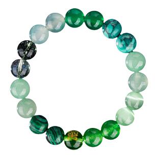 天然玛瑙多宝手串缺土补土手链缺土属性手串黄水晶手链土属性