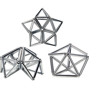 正版磁力棒珠巴克球组合套装磁铁吸铁石磁棒益智减压积木磁铁