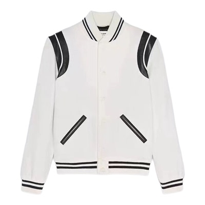 春季新款拼接美式复古棒球服外套