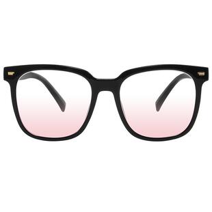 GM黑框墨镜女腮红眼镜近视可配度数日落色大框显瘦素颜神器女款潮