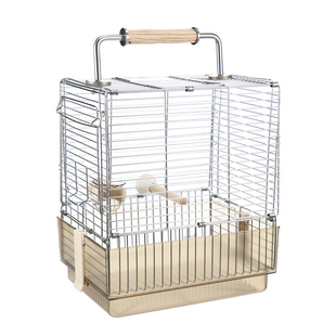 鹦鹉外带笼304不锈钢外出鸟笼折叠笼玄凤和尚牡丹便携优嗖手提笼