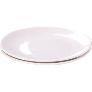 纯白陶瓷盘子家用牛排西餐菜盘碟釉下彩餐具特厚圆形浅平果盘骨碟