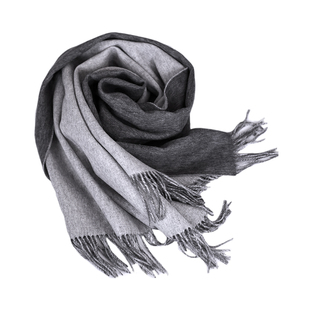 AI家意式重磅100初剪羊毛围巾 双面奢华羊羔毛围巾女冬披肩两用