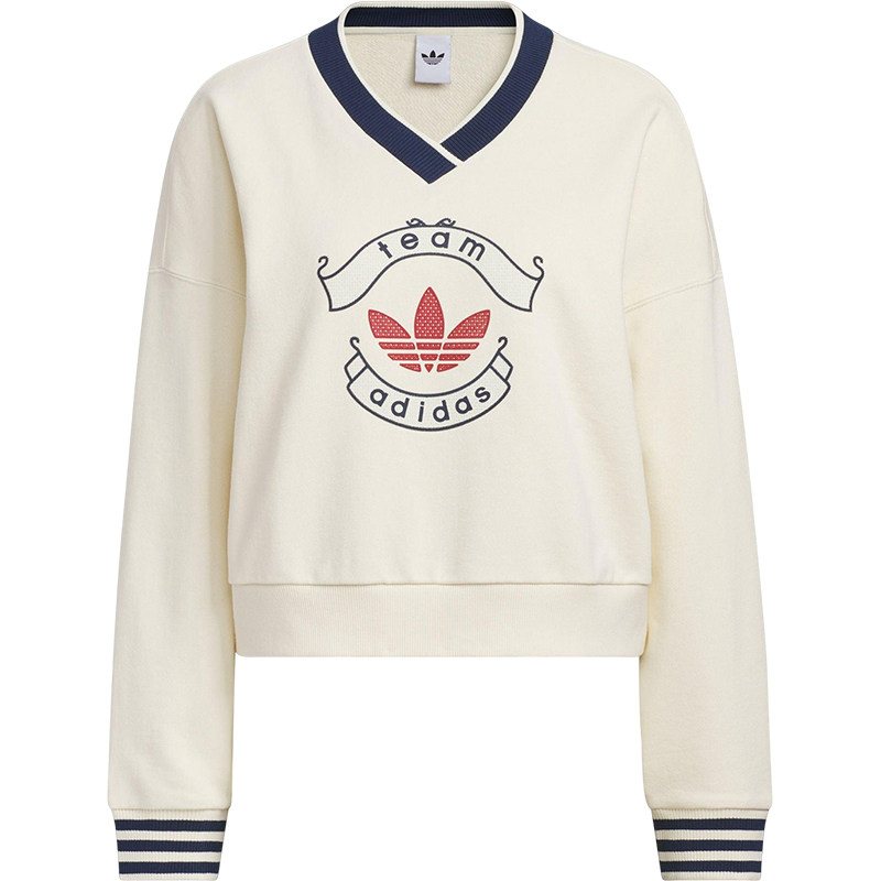adidas三叶草百搭女运动卫衣