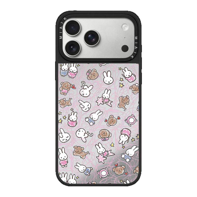 CASETiFiY乱缠线条兔子小熊适用18苹果iPhone16pro/17ProMax/15手机壳14防摔13可爱创意磁吸华强北平替潮壳女