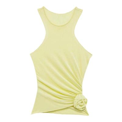 EAM辣妹立体花朵设计感时尚套装