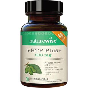 【自营】naturewise五羟色胺5-HTP色氨酸维生素B6美国保健品30粒