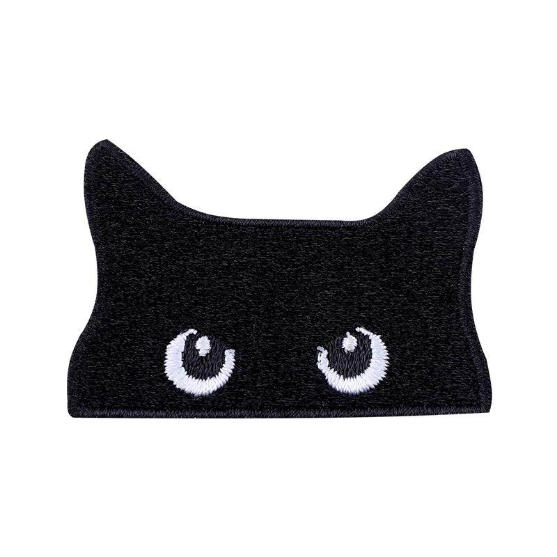 猫精灵 卡通布贴衣服鞋子自粘刺绣小补丁贴羽绒服修补破洞装饰贴