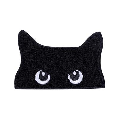 羽绒服补丁贴黑色布贴刺绣补丁贴