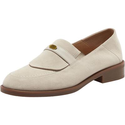 Bata乐福鞋女2026春商场新款英伦羊皮通勤软底一脚蹬ATA37AA6