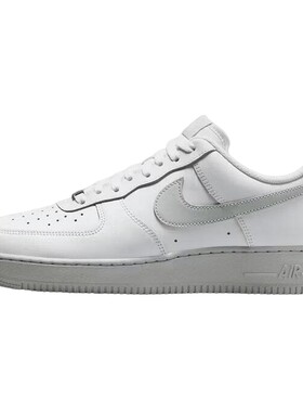 耐克AIR FORCE 1空军一号男女鞋AF1灰钩板鞋小白鞋百搭FJ4146-128