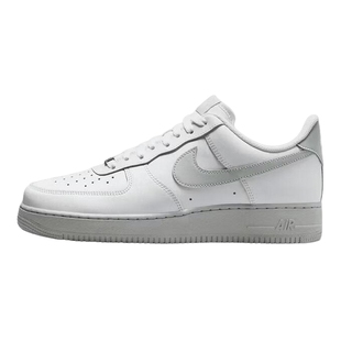 耐克AIR FORCE 1空军一号男女鞋AF1灰钩板鞋小白鞋百搭FJ4146-128