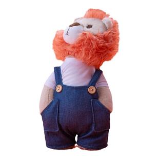拾陆楼玩偶十六楼心巴橙色小偶女生原创礼物狮子娃娃公仔毛绒玩具