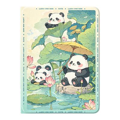 适用苹果平板卡通创意保护壳熊猫