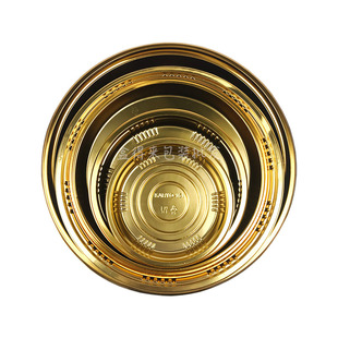 圆盘寿司打包盒 一次性日式印花三文鱼刺身酱油碟外卖海鲜拼盘盒