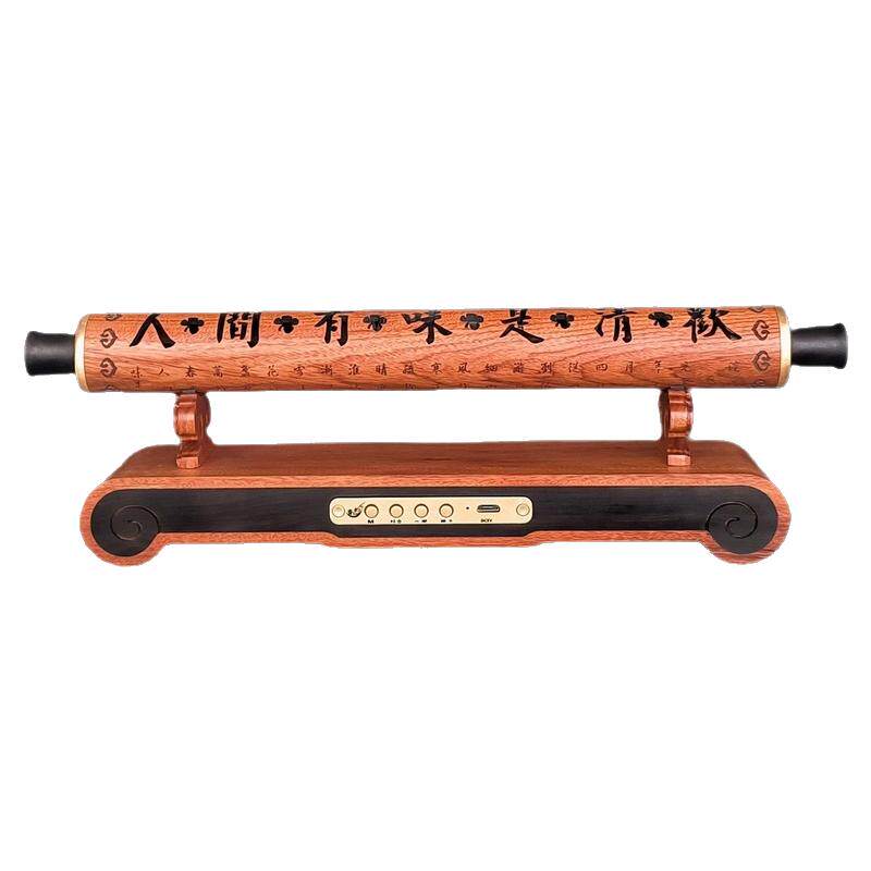 香道古典音乐机香熏炉蓝牙音响黑檀实木香插线香盒茶室播放器音响