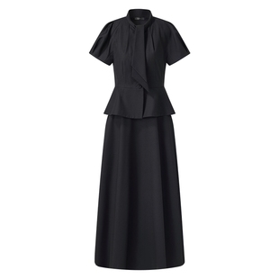 直降5折|歌莉娅女装大方得体两件套装秋季巨好看飘带领一整套穿搭