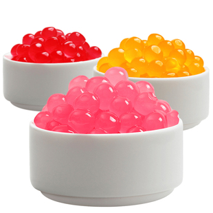 广禧优品芒果马蹄红豆爆爆珠2.5斤*12瓶整箱草莓爆爆蛋奶茶店专用