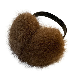 毛茸茸加厚可折叠毛绒耳罩女冬季东北防寒保暖骑行耳暖耳包耳捂子