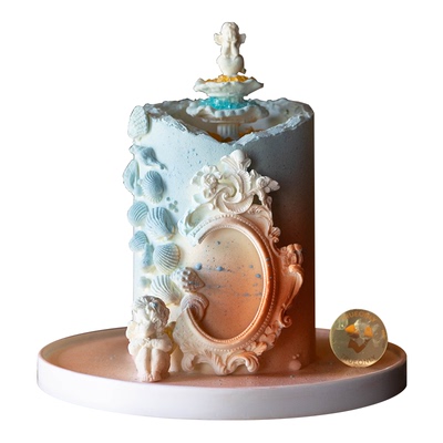 橙路创意女士许愿池生日蛋糕深圳北京上海广州杭州宁波同城