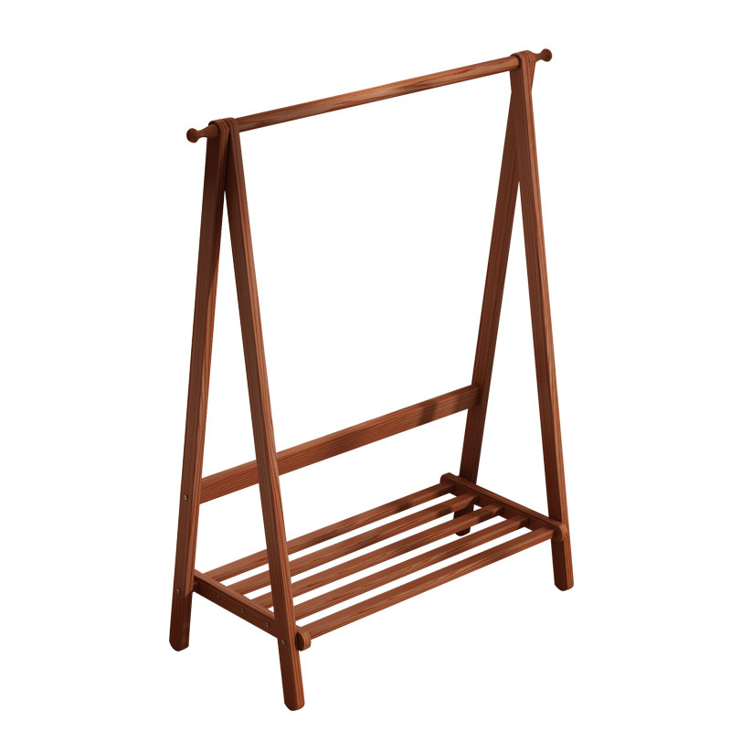 挂衣架落地卧室床边衣服置物架客厅家用简易衣帽架入户室内收纳架