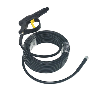 洗车机高压水管加水枪黑猫280380型洗车泵防爆管出水管带水枪套装