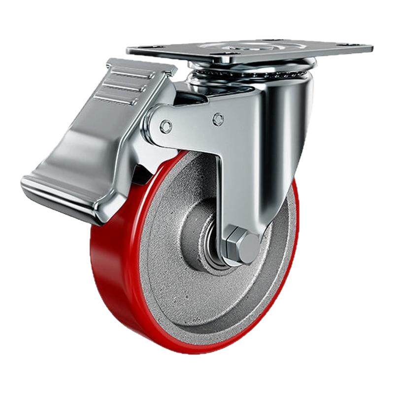 重型铁芯聚酯胺脚轮平板推车轮