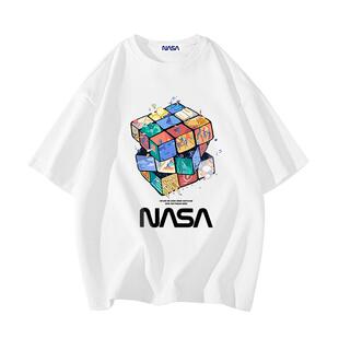 NASA STUSY美式高街2026新款夏装男款上衣服情侣潮牌男士短袖T恤