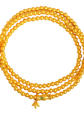 老庙黄金足金999古韵古法竹子