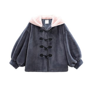 ACLUB白夜箱庭豹猫X蓝猫仿兔毛长短款皮毛一体外套女环保皮草冬款