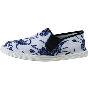 老北京布鞋女复古风元青花千层底透气吸汗舒适休闲鞋女老式布底鞋