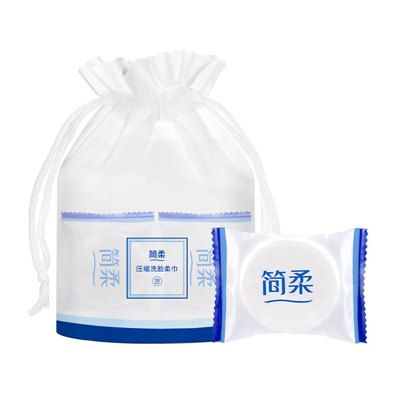 简柔压缩毛巾加大加厚