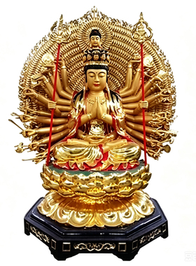 寺庙供奉四大天王神像木雕定制